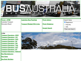 'busaustralia.com' screenshot