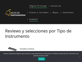 'buscarinstrumentos.com' screenshot