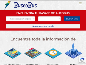 'buscobus.co.cr' screenshot