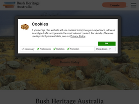 'bushheritage.org.au' screenshot