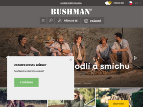 'bushman.cz' screenshot