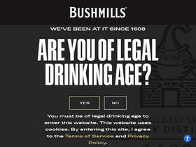 'bushmills.com' screenshot