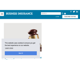 'businessinsurance.com' screenshot