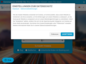 'busliniensuche.de' screenshot
