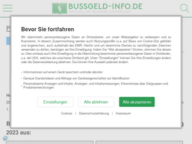 'bussgeld-info.de' screenshot