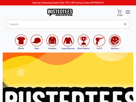 'bustedtees.com' screenshot