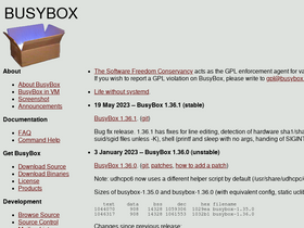'busybox.net' screenshot