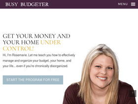 'busybudgeter.com' screenshot