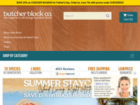 'butcherblockco.com' screenshot