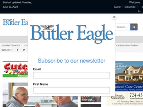 'butlereagle.com' screenshot