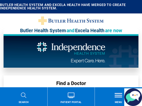 'butlerhealthsystem.org' screenshot