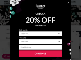 'butterlondon.com' screenshot