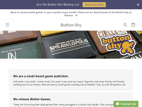 'buttonshygames.com' screenshot