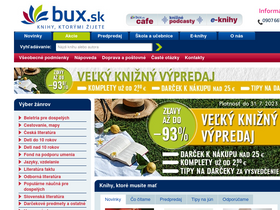 'bux.sk' screenshot