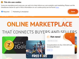 'buysellvouchers.com' screenshot