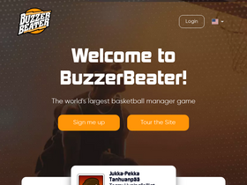 'buzzerbeater.com' screenshot