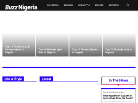 'buzznigeria.com' screenshot