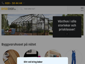'byggshop.se' screenshot
