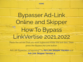 'bypasser.link' screenshot
