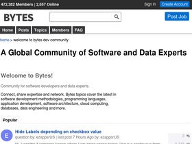 'bytes.com' screenshot