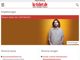 'bz-ticket.de' screenshot
