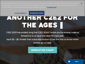'c2e2.com' screenshot