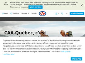 'caaquebec.com' screenshot
