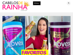 'cabelosderainha.com.br' screenshot
