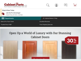 'cabinetparts.com' screenshot