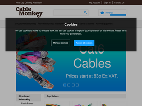 'cablemonkey.co.uk' screenshot