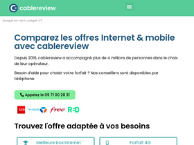 'cablereview.fr' screenshot