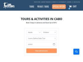 'cabo-adventures.com' screenshot