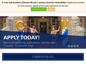 'cabrini.edu' screenshot