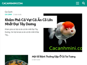 'cacanhmini.com' screenshot