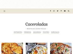 'caceroladas.com' screenshot