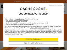 'cache-cache.fr' screenshot
