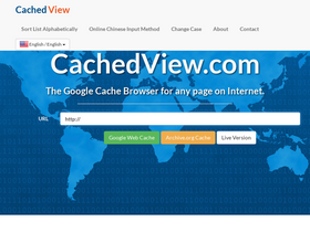 'cachedview.com' screenshot