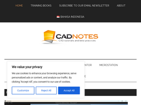 'cad-notes.com' screenshot