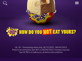 'cadbury.co.uk' screenshot