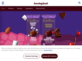 'cadburyusa.com' screenshot