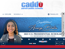 'caddoschools.org' screenshot