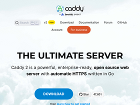 'caddyserver.com' screenshot