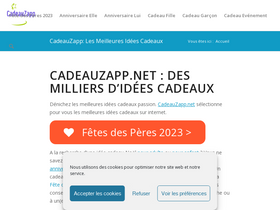 'cadeauzapp.net' screenshot