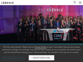 'cadence.com' screenshot