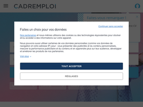 'cadremploi.fr' screenshot