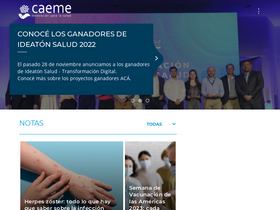 'caeme.org.ar' screenshot