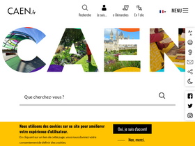 'caen.fr' screenshot