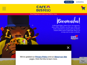 'cafebustelo.com' screenshot