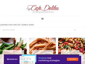 'cafedelites.com' screenshot
