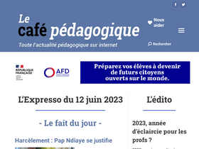 'cafepedagogique.net' screenshot